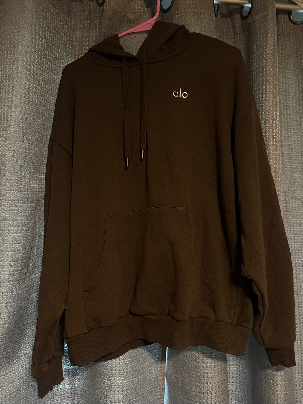 Women’s Alo yoga hoodie in espresso color